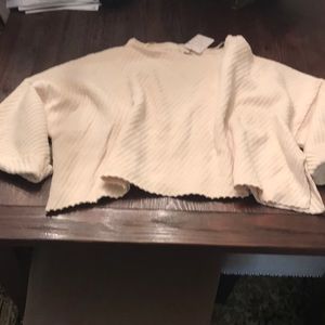 Free people oversized cropped sweater